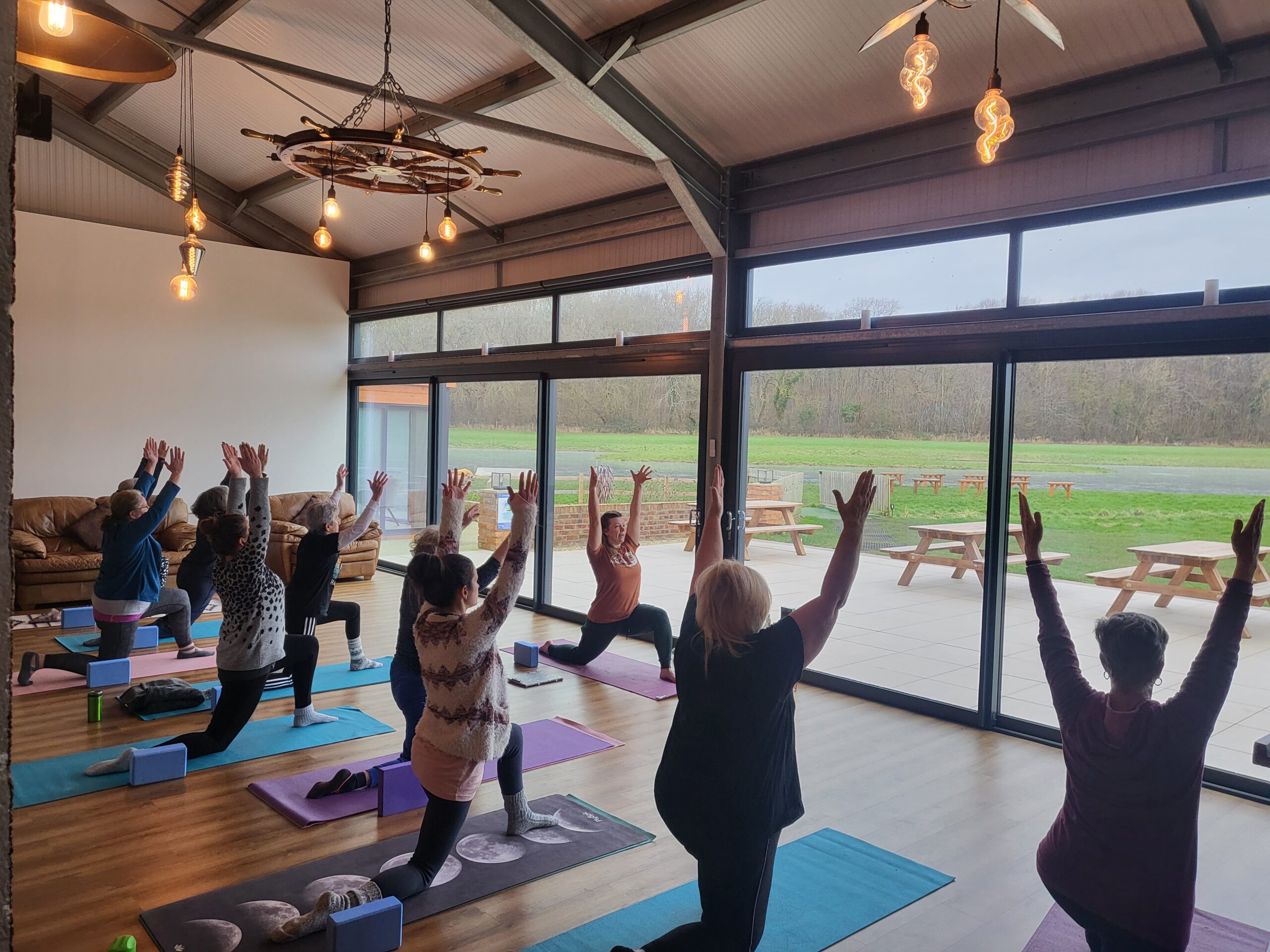 Yoga Indoors at Ocean Walker Academy