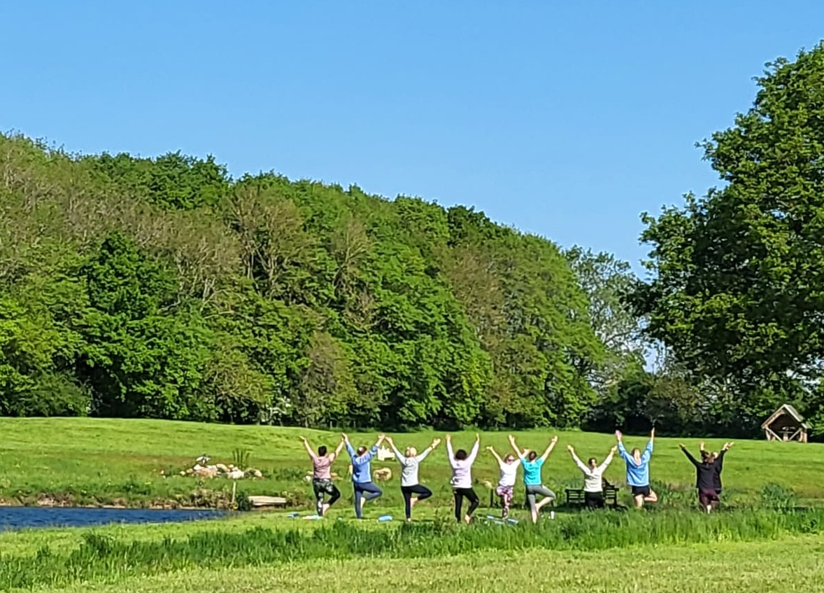 Corporate Lakeside Yoga at Ocean Walker Academy